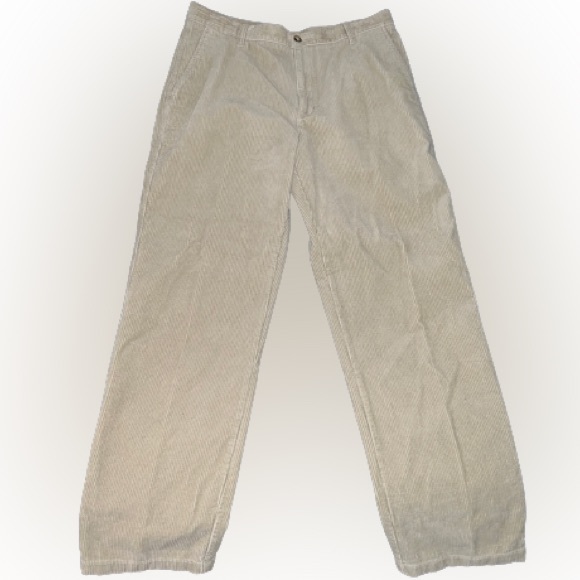 Cherokee Brand. Cream Colored Corduroy Pants. 36x34. - Picture 2 of 4